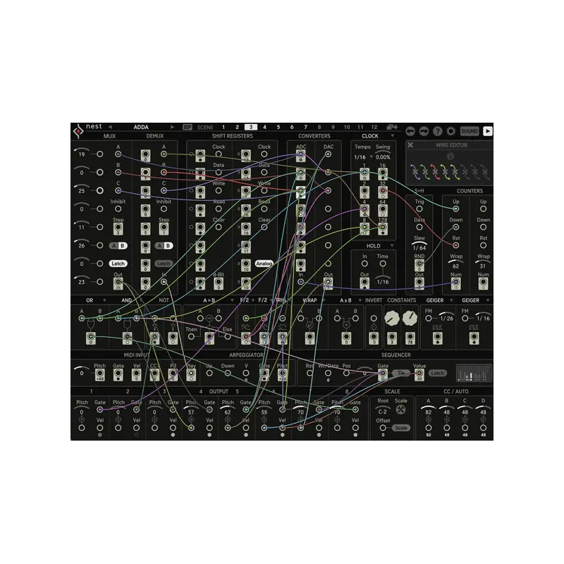 Sugar Bytes Nest 模組化規則式 MIDI 序列器 Plugin (下載版) - 主圖