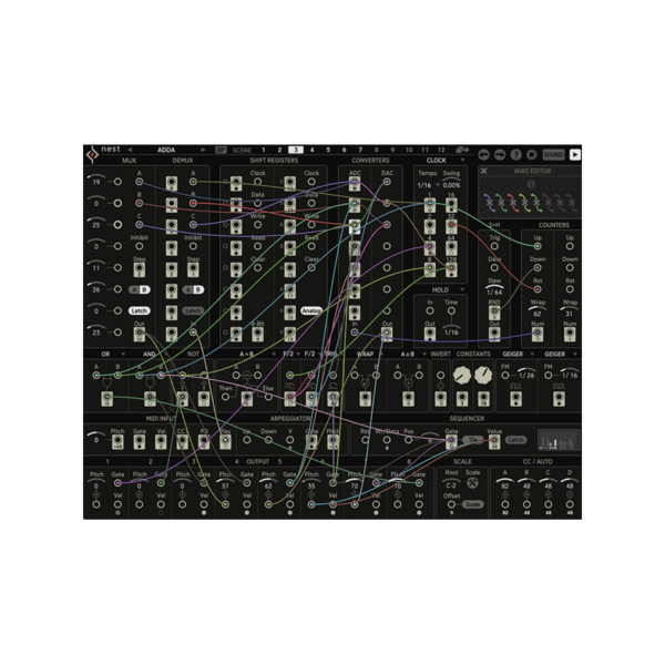 Sugar Bytes Nest 模組化規則式 MIDI 序列器 Plugin (下載版) - MIDI 樂曲、序列生成 Plugin