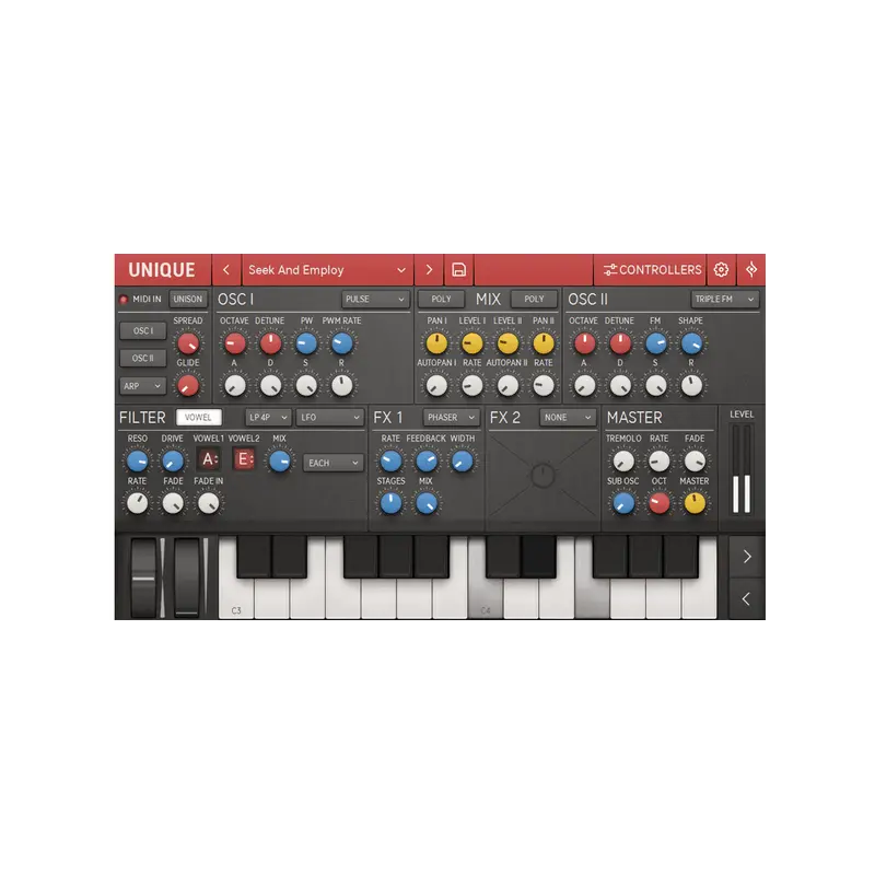 Sugar Bytes Unique 母音 Filter 類比合成器音源 Plugin (下載版) - 主圖