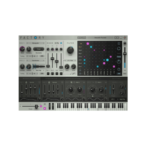 Sugar Bytes Factory 模組化複音合成器音源 Plugin (下載版) - 音源軟體 Plugin 