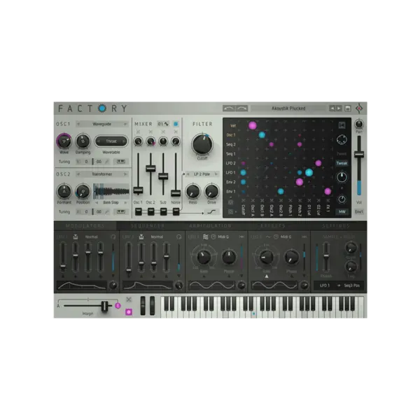 Sugar Bytes Factory 模組化複音合成器音源 Plugin (下載版) - 產品圖片 1