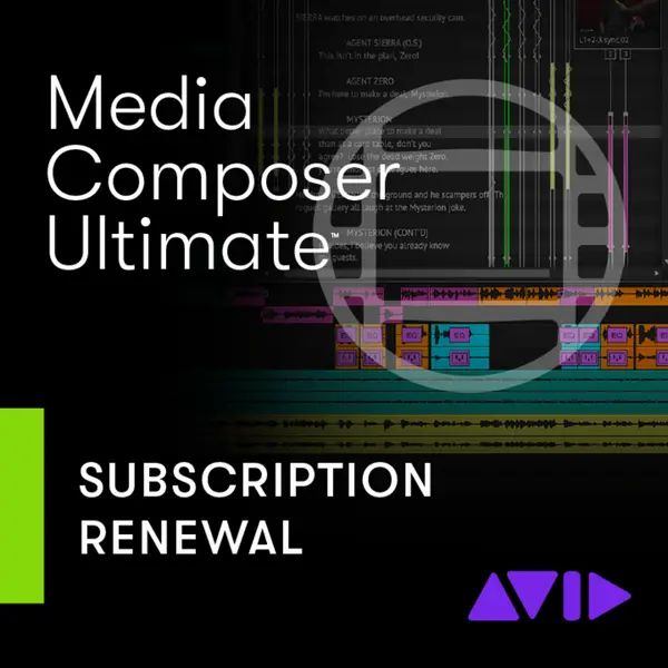 Avid Media Composer Ultimate 影片剪輯軟體 一年期訂閱續訂 (下載版)