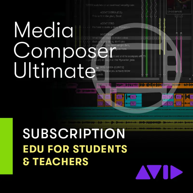 Avid Media Composer Ultimate EDU 影片剪輯軟體 新用戶一年期訂閱制 教育版 (下載版) - 主圖