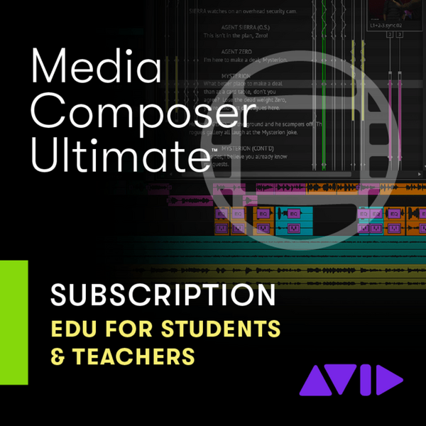 Avid Media Composer Ultimate EDU 影片剪輯軟體 新用戶一年期訂閱制 教育版 (下載版) - 教育版軟體