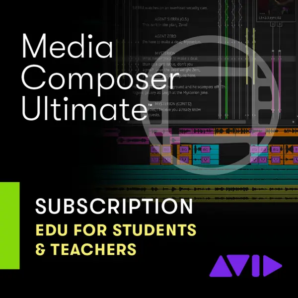 Avid Media Composer Ultimate EDU 影片剪輯軟體 新用戶一年期訂閱制 教育版 (下載版) - 產品圖片 1