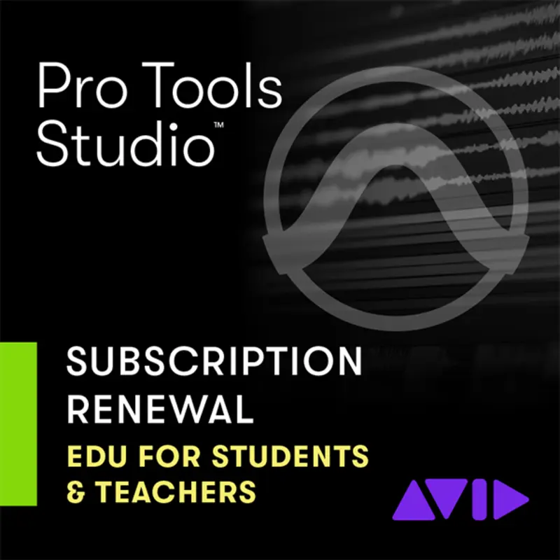Avid Pro Tools Studio Subscription EDU 音樂製作軟體 一年期訂閱續訂 教育版 (下載版) - 主圖