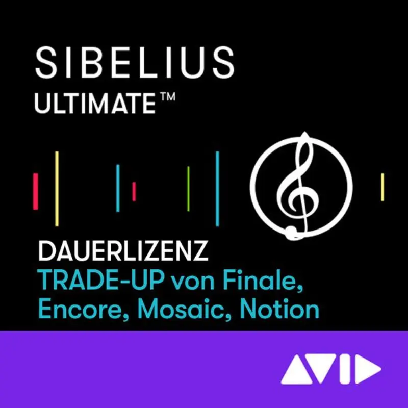 Avid Sibelius Ultimate 樂譜製作軟體 永久授權 跨版升級（Finale／Encore／Mosaic／Notion 用戶） (下載版) - 主圖