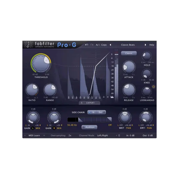 FabFilter Pro-G Gate / Expander 效果器 Plugin (下載版) - 產品圖片 1