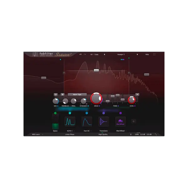 FabFilter Saturn 2 Multiband Saturation 效果器 Plugin (下載版) - 產品圖片 1