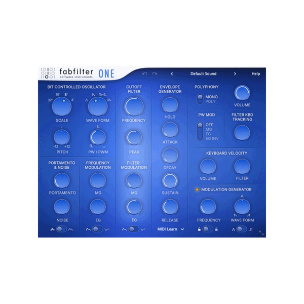 FabFilter One Synthesizer 合成器音源 Plugin (下載版) - 音源軟體 Plugin 