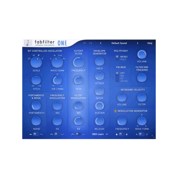 FabFilter One Synthesizer 合成器音源 Plugin (下載版) - 產品圖片 1