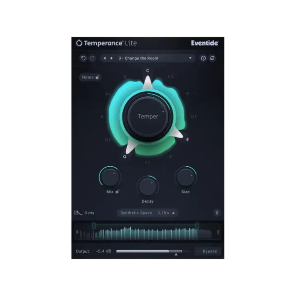 Eventide Temperance Lite 音樂性 Reverb 效果器 Plugin (下載版) - 產品圖片 1