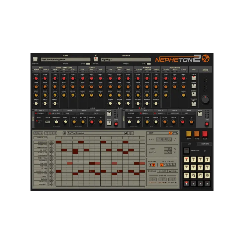 D16 Group Audio Software Nepheton 2 TR-808 鼓機音源 Plugin (下載版) - 主圖