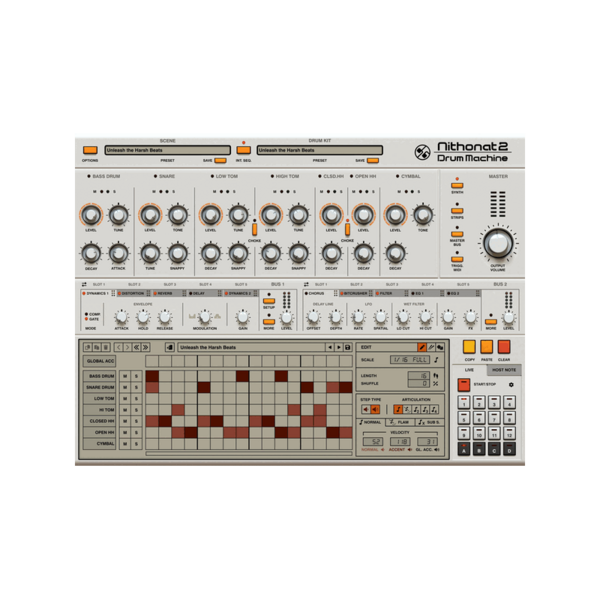 D16 Group Audio Software Nithonat 2 TR-606 鼓機音源 Plugin (下載版) - 音源軟體 Plugin 