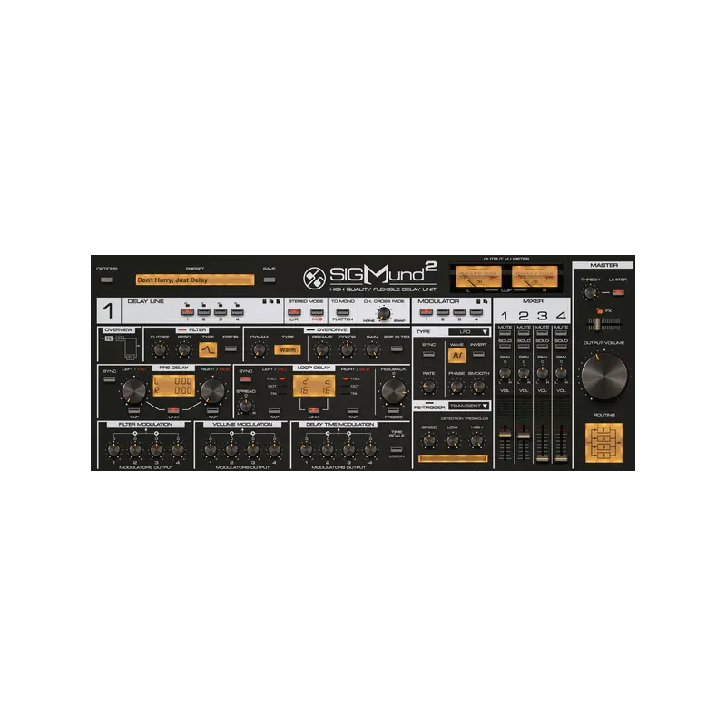 D16 Group Audio Software Sigmund 2 Delay 效果器 Plugin (下載版) - 主圖