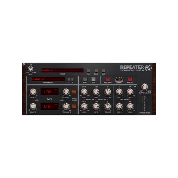 D16 Group Audio Software Repeater Delay 效果器 Plugin (下載版) - 產品圖片 1
