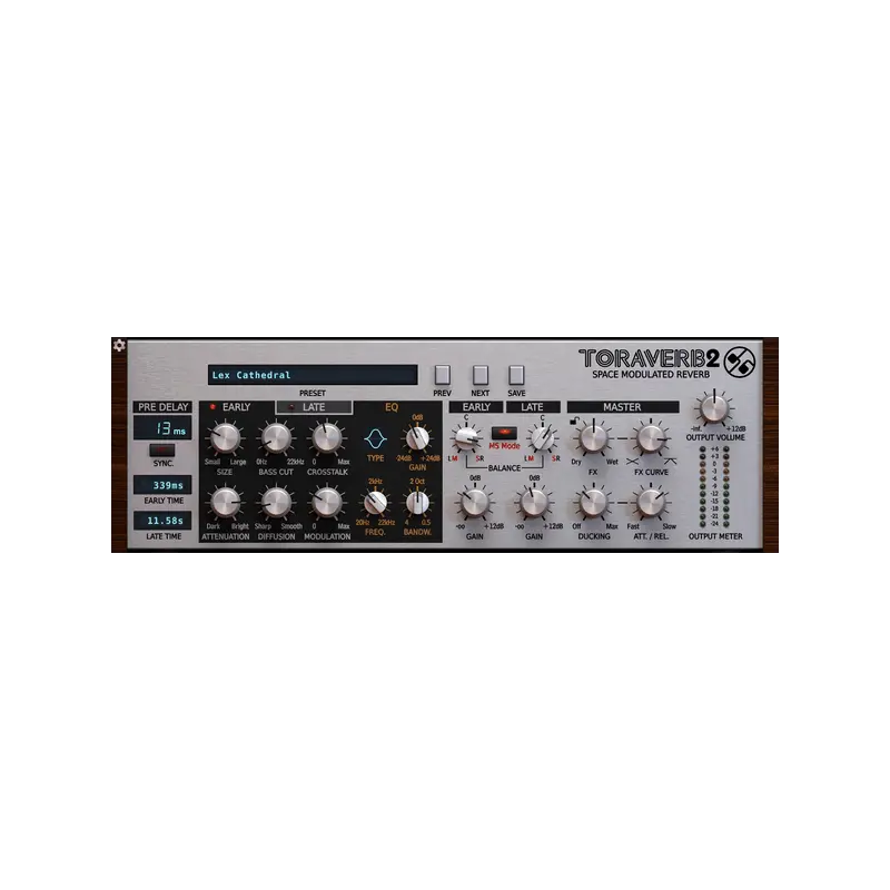 D16 Group Audio Software Toraverb 2 Reverb 效果器 Plugin (下載版) - 主圖