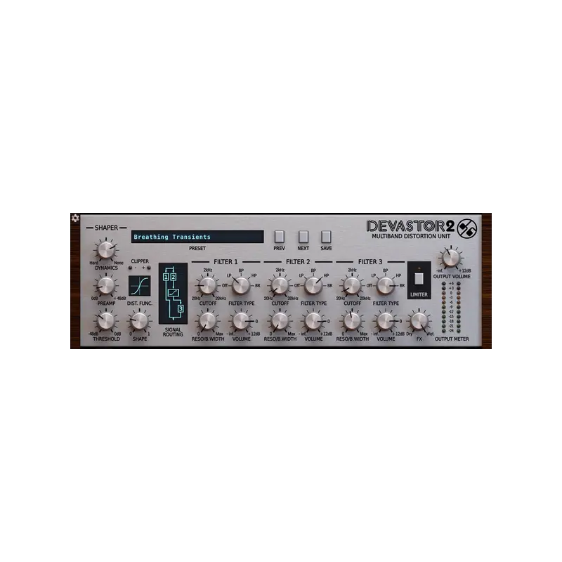 D16 Group Audio Software Devastor 2 多頻段失真效果器 Plugin (下載版) - 主圖