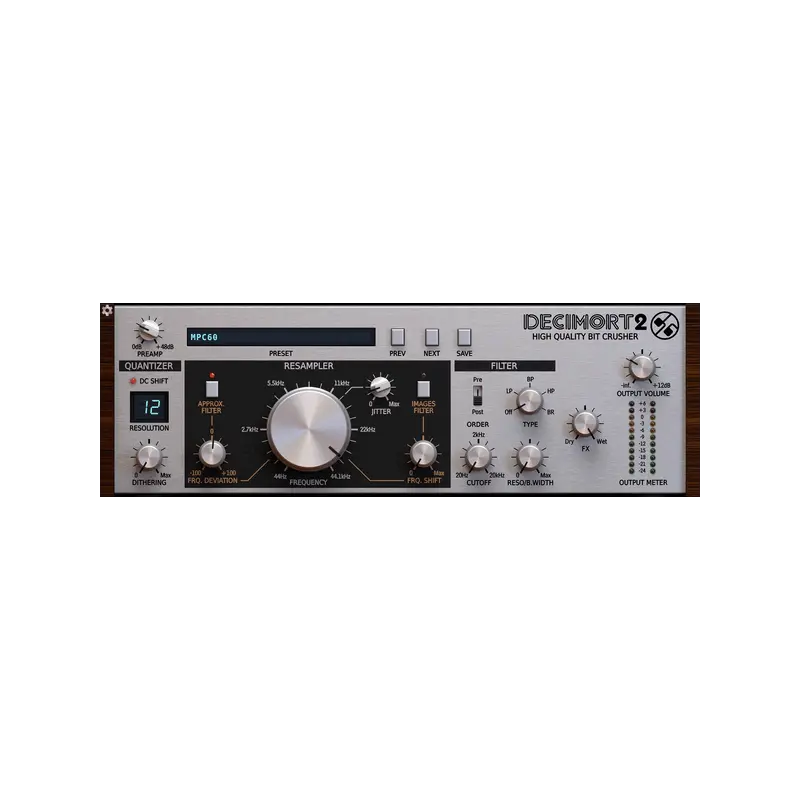 D16 Group Audio Software Decimort 2 Bit Crusher 效果器 Plugin (下載版) - 主圖