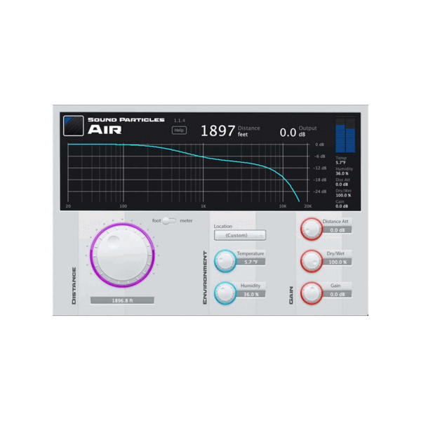 Sound Particles Air 距離感模擬效果器 Plugin (下載版) - 效果器軟體 Plugin