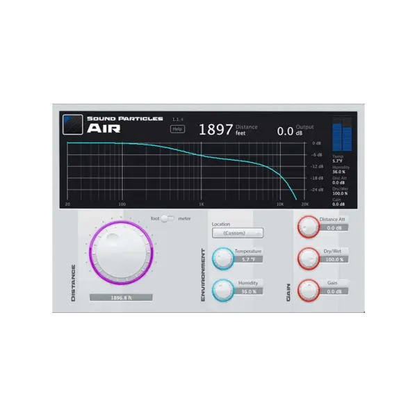 Sound Particles Air 距離感模擬效果器 Plugin (下載版) - 產品圖片 1