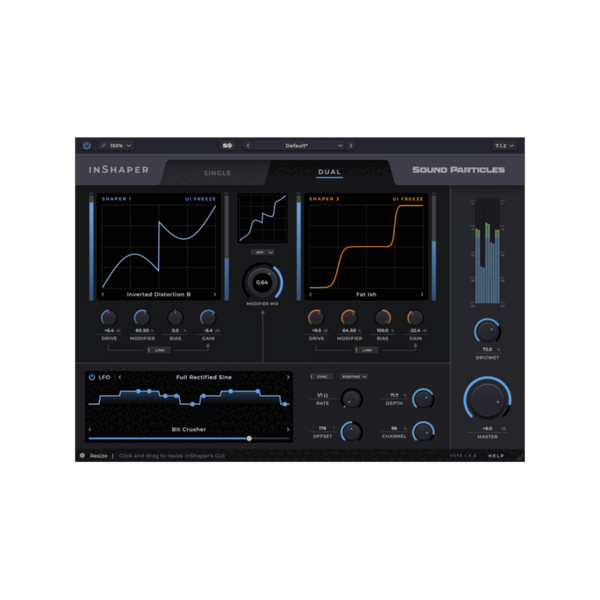 Sound Particles inShaper Waveshaper 失真效果器 Plugin (下載版) - 效果器軟體 Plugin