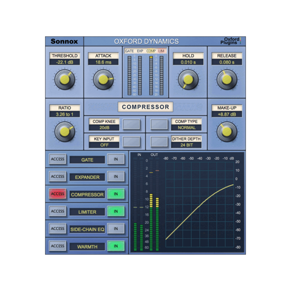 Sonnox Oxford Dynamics 動態處理器 HD-HDX 版 Plugin (下載版) - 效果器軟體 Plugin