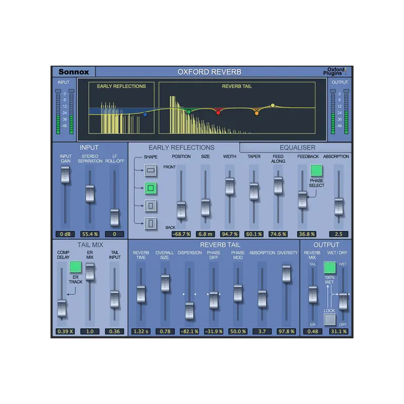 Sonnox Oxford Reverb 殘響效果器 HD-HDX 版 Plugin (下載版) - 主圖