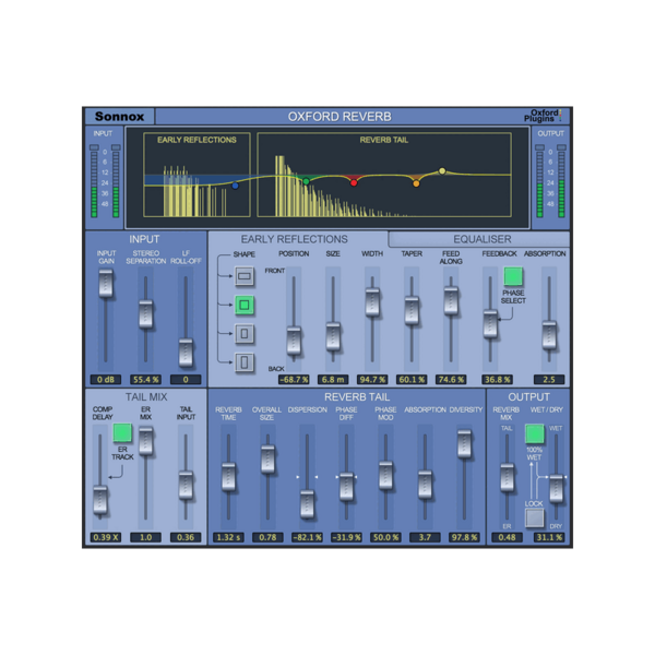 Sonnox Oxford Reverb 殘響效果器 HD-HDX 版 Plugin (下載版) - 效果器軟體 Plugin