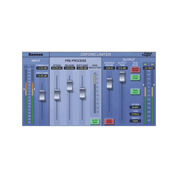 Sonnox Oxford Limiter 母帶限幅器 Plugin (下載版) - 效果器軟體 Plugin