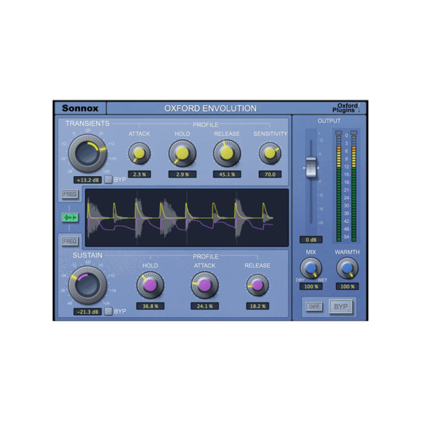 Sonnox Oxford Envolution 頻率相依包絡塑形器 Plugin (下載版) - 效果器軟體 Plugin