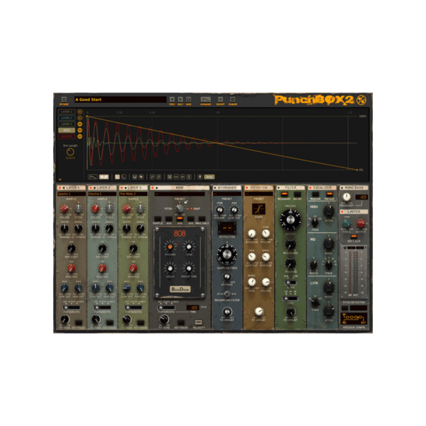 D16 Group Audio Software PunchBox 2 大鼓合成器音源 Plugin (下載版) - 音源軟體 Plugin 
