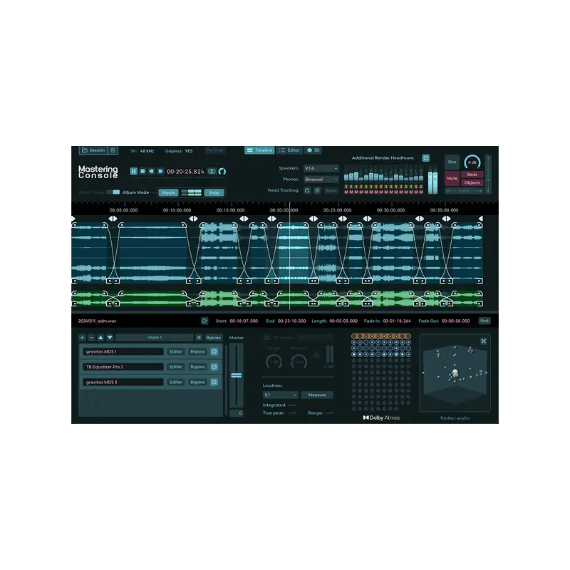 Fiedler Audio Mastering Console 2 Dolby Atmos 母帶處理軟體 (下載版) - 主圖