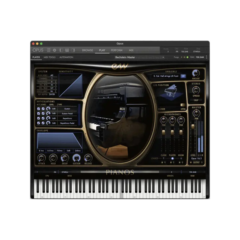 EastWest Bechstein D-280 Platinum 三角鋼琴取樣音源 Plugin (下載版) - 主圖