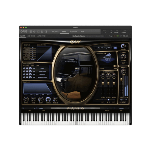 EastWest Bosendorfer 290 Platinum 三角鋼琴取樣音源 Plugin (下載版) - 音源軟體 Plugin 