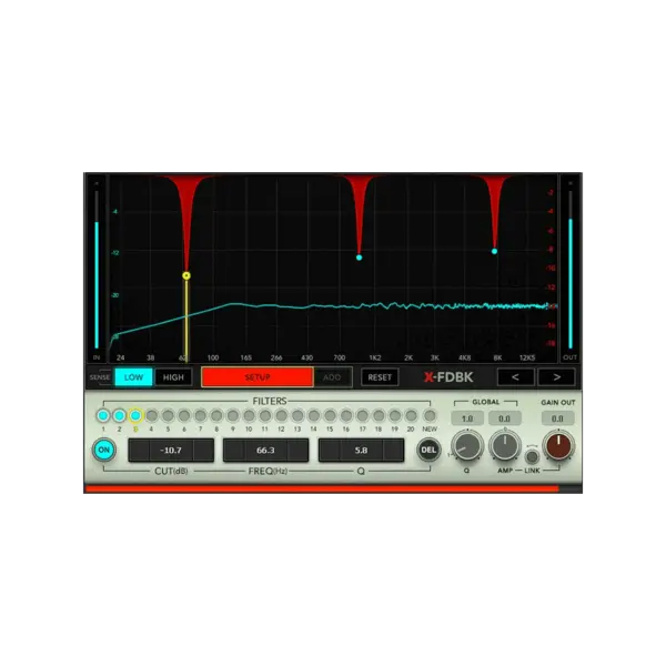 Waves X-FDBK 現場回授自動消除 Plugin (下載版) - 產品圖片 1