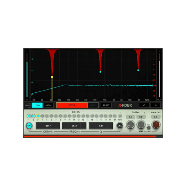 Waves X-FDBK 現場回授自動消除 Plugin (下載版) - 效果器軟體 Plugin