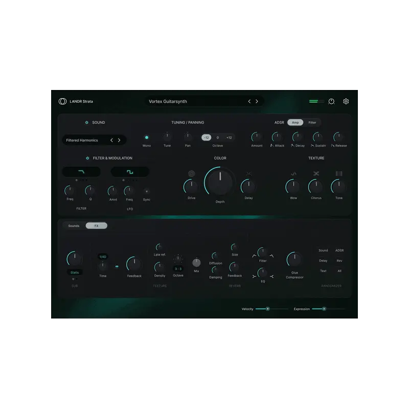 LANDR Strata 混合式吉他顆粒合成器 Plugin (下載版) - 主圖