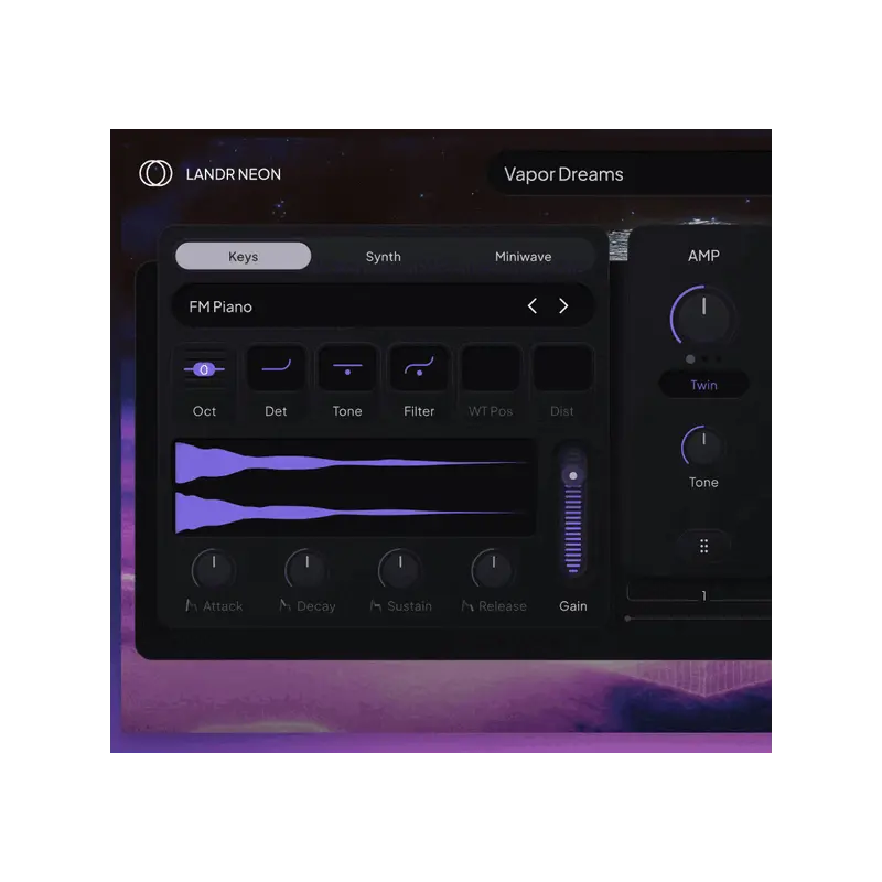 LANDR Neon 80 年代數位電鋼琴混合音源 Plugin (下載版) - 主圖