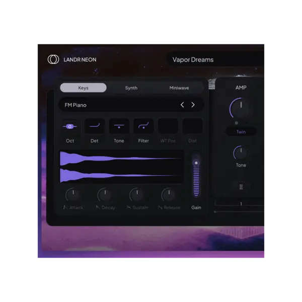 LANDR Neon 80 年代數位電鋼琴混合音源 Plugin (下載版) - 產品圖片 1