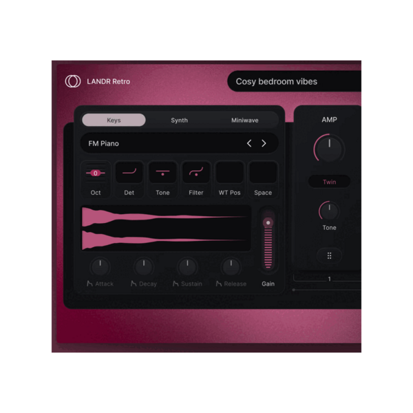 LANDR Retro Lo-Fi 鍵盤與合成器音源 Plugin (下載版) - 音源軟體 Plugin 