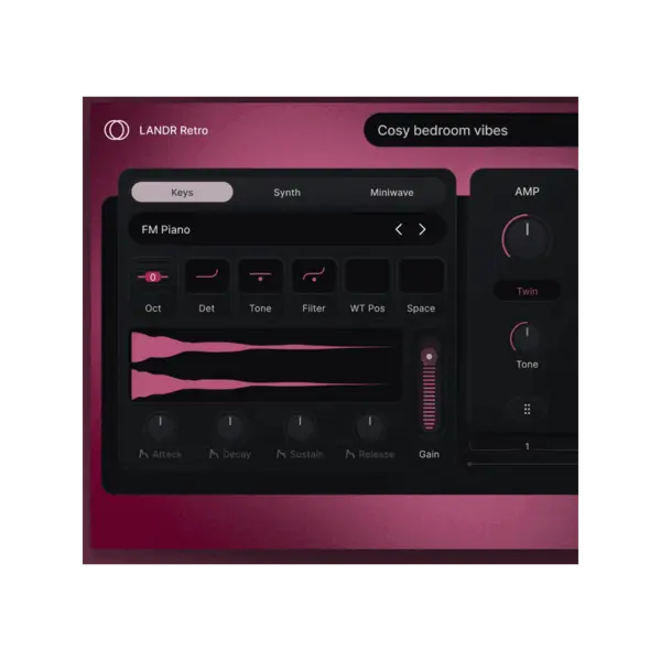 LANDR Retro Lo-Fi 鍵盤與合成器音源 Plugin (下載版) - 產品圖片 1