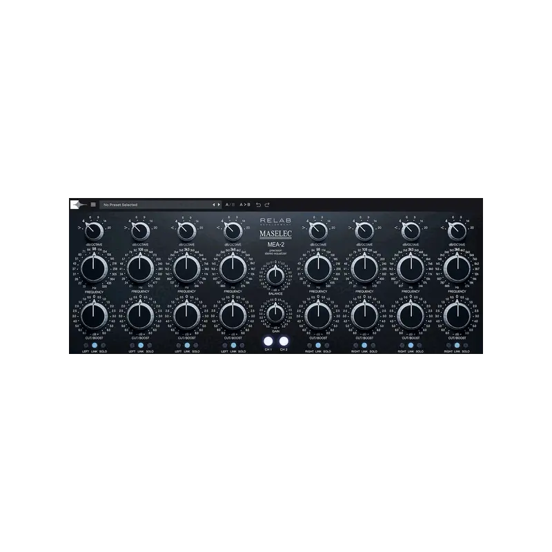 Relab Development Maselec MEA-2 母帶精密立體聲 EQ Plugin (下載版) - 主圖
