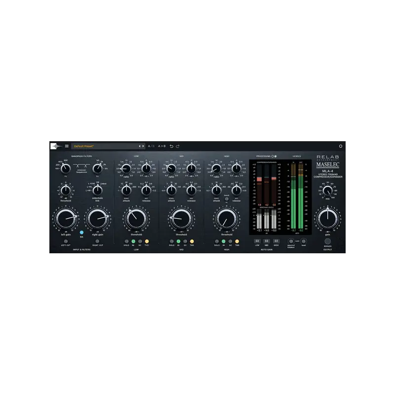Relab Development Maselec MLA-4 三頻段壓縮擴展器 Plugin (下載版) - 主圖