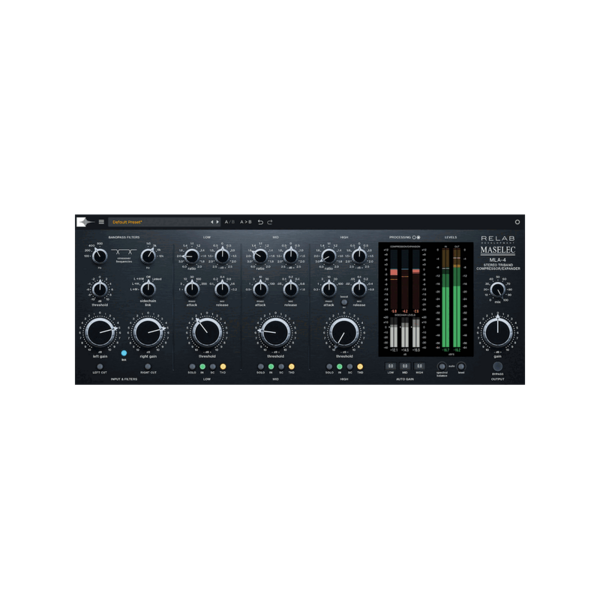 Relab Development Maselec MLA-4 三頻段壓縮擴展器 Plugin (下載版) - 效果器軟體 Plugin