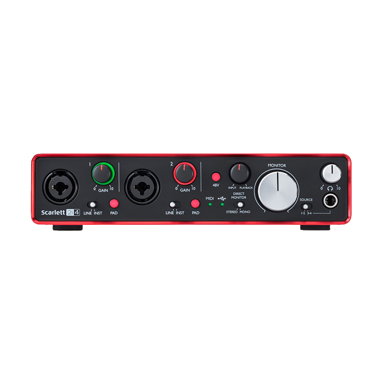 Focusrite [已停售] Scarlett 2i4 USB 錄音介面(2代) - DigiLog 聲響實驗室