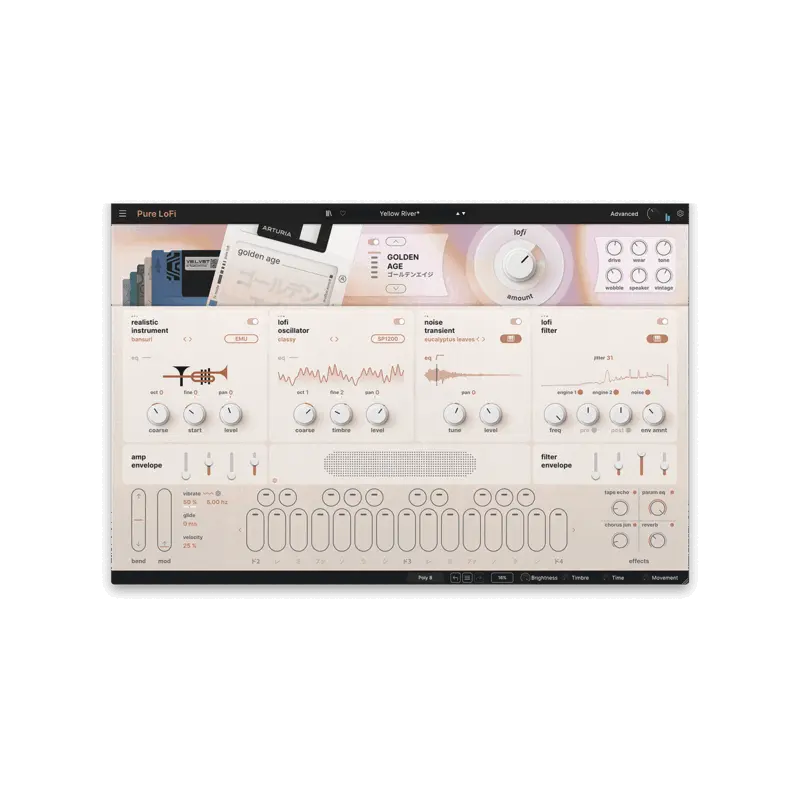 Arturia Pure LoFi Lo-Fi 合成器音源 (下載版) - 主圖