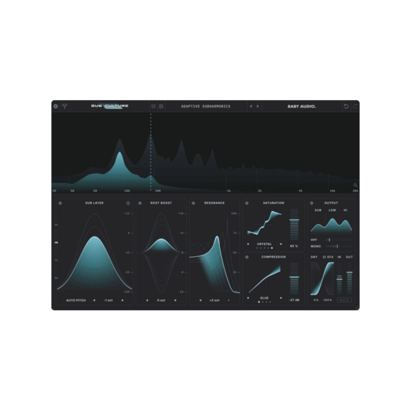 BABY Audio SubCulture 音高追蹤低頻增強 Plugin (下載版) - 效果器軟體 Plugin
