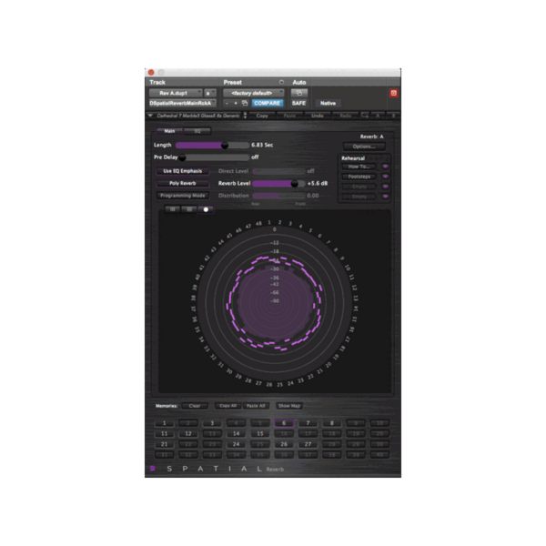 DUY Audio DSpatial Reverb 沉浸式卷積殘響 Plugin (下載版) - 多聲道 / 空間音訊處理