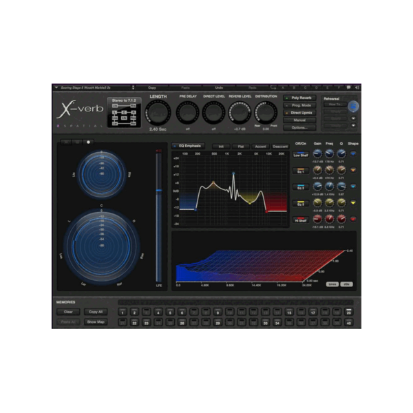 DUY Audio DSpatial X-Verb 混合式卷積殘響 Plugin (下載版) - 多聲道 / 空間音訊處理